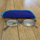 peepers Specs Sammann +2.50 readers Black White Checker Glasses Readers w/ Case — photo 1
