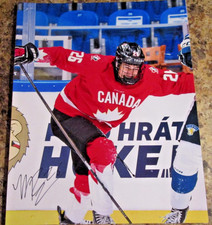 MARKUS RUCK SIGNED 8X10 MATTE PHOTO 2026 NHL DRAFT U17 CANADA WHITE (A)
