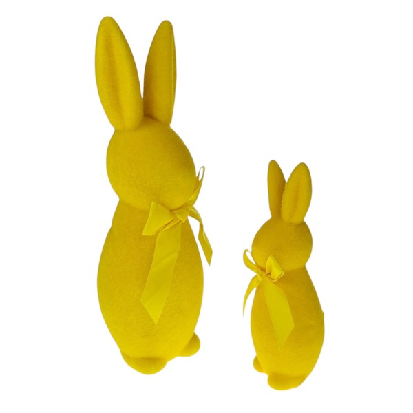 2Er Set Dekohase Gelb Polyfoam Osterhase Hase Osterdeko Deko Ostern Hasenfigur-image
