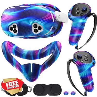 KANG YU Quest 3 VR Silicone Cover Set Colorful A