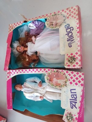 Vintage Midge And Alan Dolls Wedding Day 1990 New In Box Best Friends Mattel