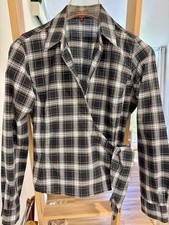 Neu Wickelbluse 36 Jo.&Co Sports Karomuster g...