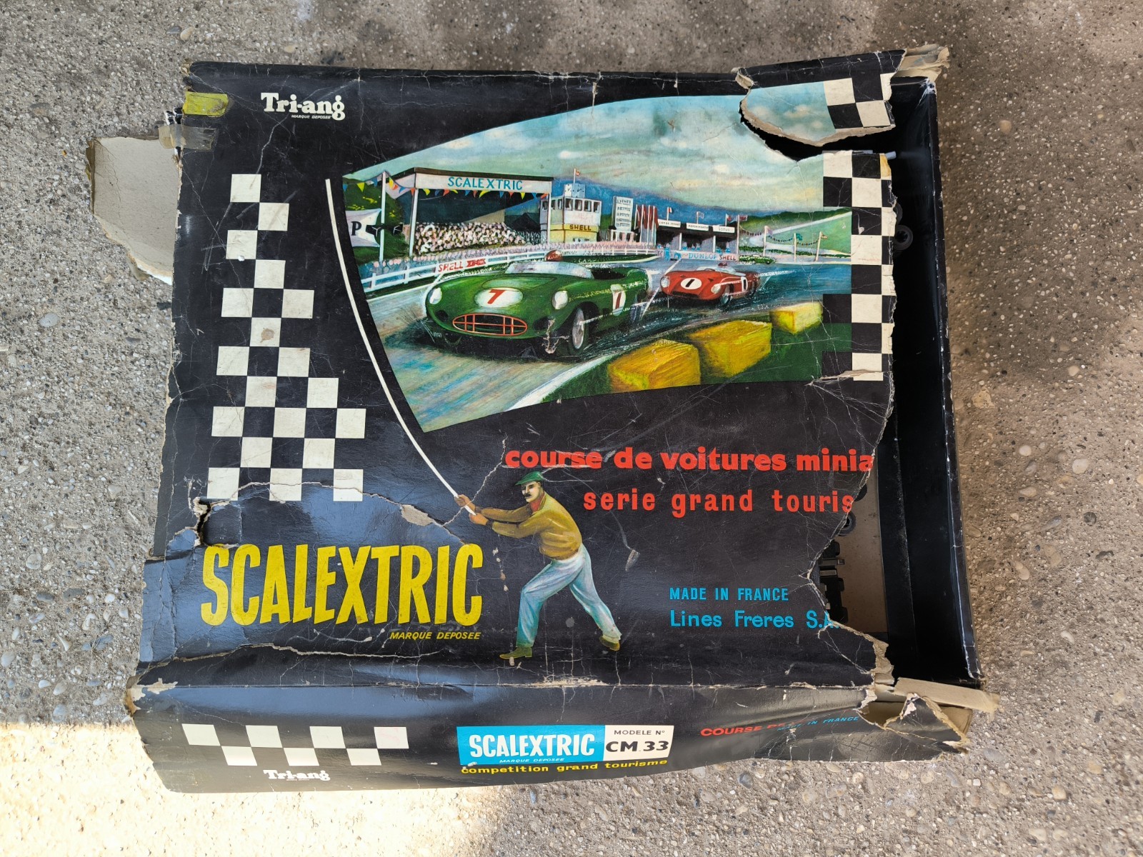 Pista Scalextric CM 33 Vintage Anni '60/'70 (Austin Healey, Ford GT40)