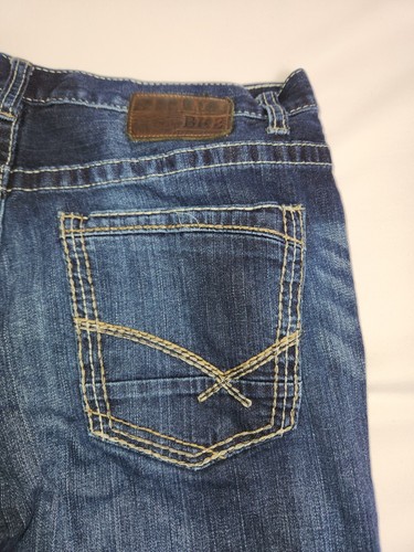 BKE Jeans Herren 36x30 Blau Tyler Straight Darker Wash Mid Rise Denim Q285 - Bild 2 von 8