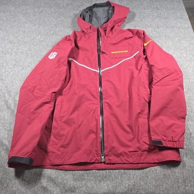 Nike NFL Washington Commanders Team Issue Storm FIT Rain Sideline Jacket Mens L
