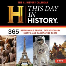 2026 History Channel This Day in History Wall Calendar: 365 Remarkable Peop Wall