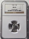 1936 10 Cent Mercury NGC MS65