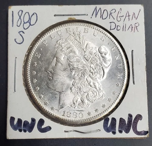 1880 S Morgan Silver Dollar - UNC