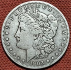 1903 S Morgan Dollar Silver Coin VF Details Semi Key Date