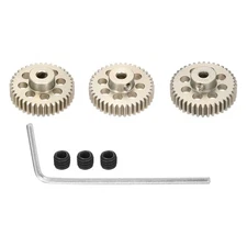 3Pcs 48P Pinion Gear Set 38T 39T 40T for 3.175 mm Shaft Hardened