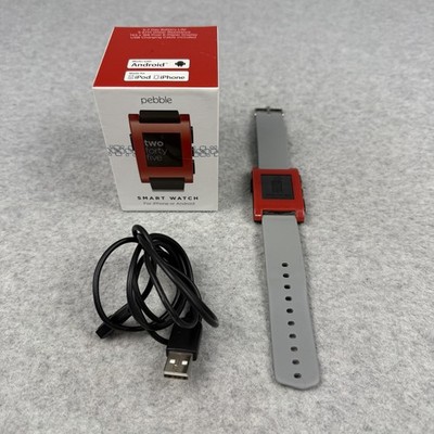 Factory Sealed Pebble 301RD Original Smartwatch - Red Tested Works!