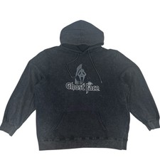 Ghost Face Black Faded Hoodie Hoodie 2XL Scary Movie 2 Sided Graphic Bio World