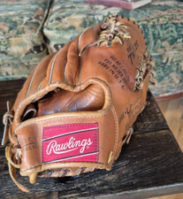 Vtg 1960s Rawlings TT10 Stan Musial Heart of the Hide Baseball Glove Red Patch