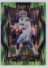 2024 Panini Select Concourse Neon Green Shock Prizm /599 Cooper Rush #22 6o3