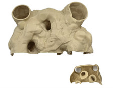 Xanadued Aquarium Decor, Natural Curve Under Gravel Tunnel Cave, Fish Cave for A