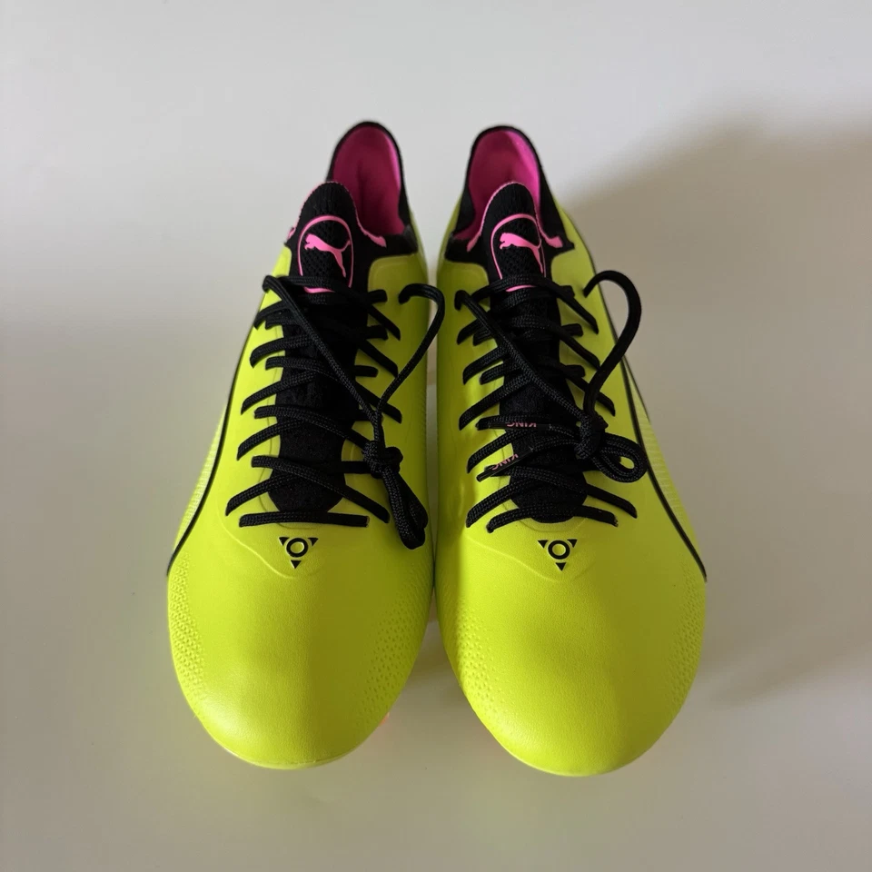 Puma Mens 8 KING ULTIMATE FG/AG Phenomenal Pack Lime Soccer Cleats 107563-06 - Image 2 of 4
