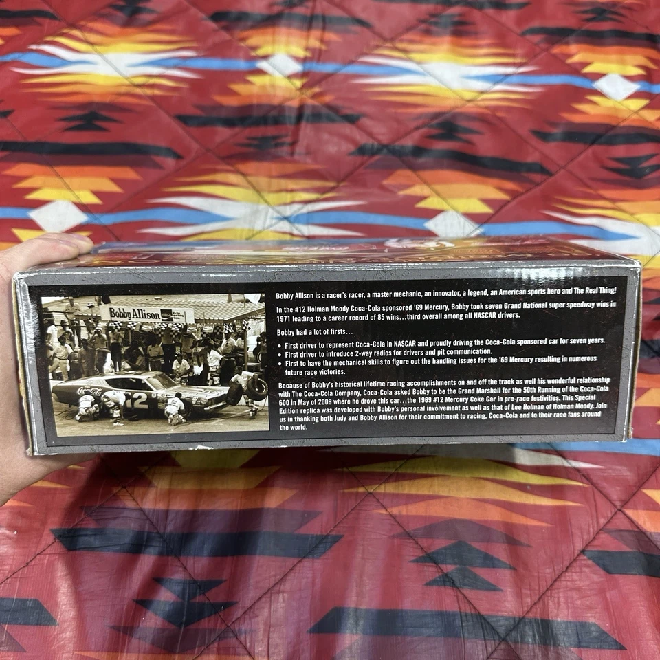 1969 Bobby Allison #12 Mercury Cyclone University of Racing 1/24 Diecast w/Auto - Image 4 of 4