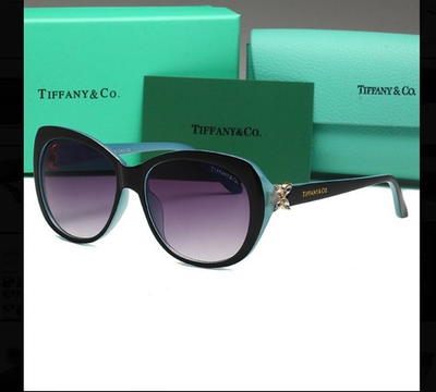#ad #ad Tiffany amp; Co Black and Blue gradient Sunglasses W Flower TF4048 rare color ￼ $188.95