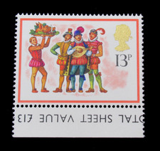 Great Britain Stamp Scott 850 Christmas The Boar s Head Carol 13p 1978 Mint MNH