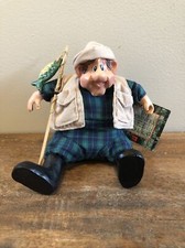 Vintage Russ Berrie The Country Folk Wade the Fisherman with Tag 2908