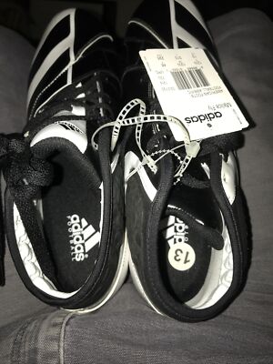 Adidas Malice Fly mid-cut football cleats in  black-and-white colorway  13 Adidas - Malice Fly - Cleats - Mens Size 13 - Black & White  main image 4