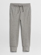NWT GAP Pull-On Joggers Soft Pants Heather Grey 100 cotton Toddler Boys 3T