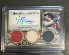 2023 Topps Museum Collection Vaughn Grissom RC Ruby /5 Auto Triple Relic Red Sox