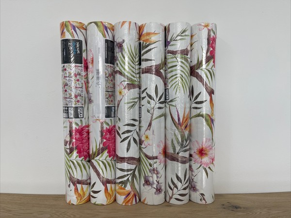 6 Rollen Vliestapete As Creation Neue Bude 36202-1 Bunt Blumen Anf. 6A-image
