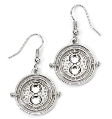 RAREWAVES Harry Potter - Silver Tone Time Turner Drop Earrings speelgoed NEU