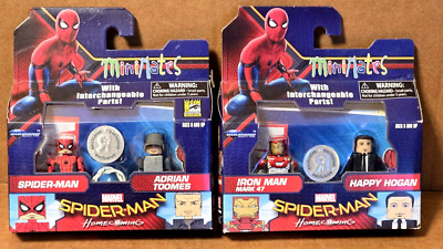 Lot of 2) Marvel MiniMates Spider-Man Homecoming Toys R Us