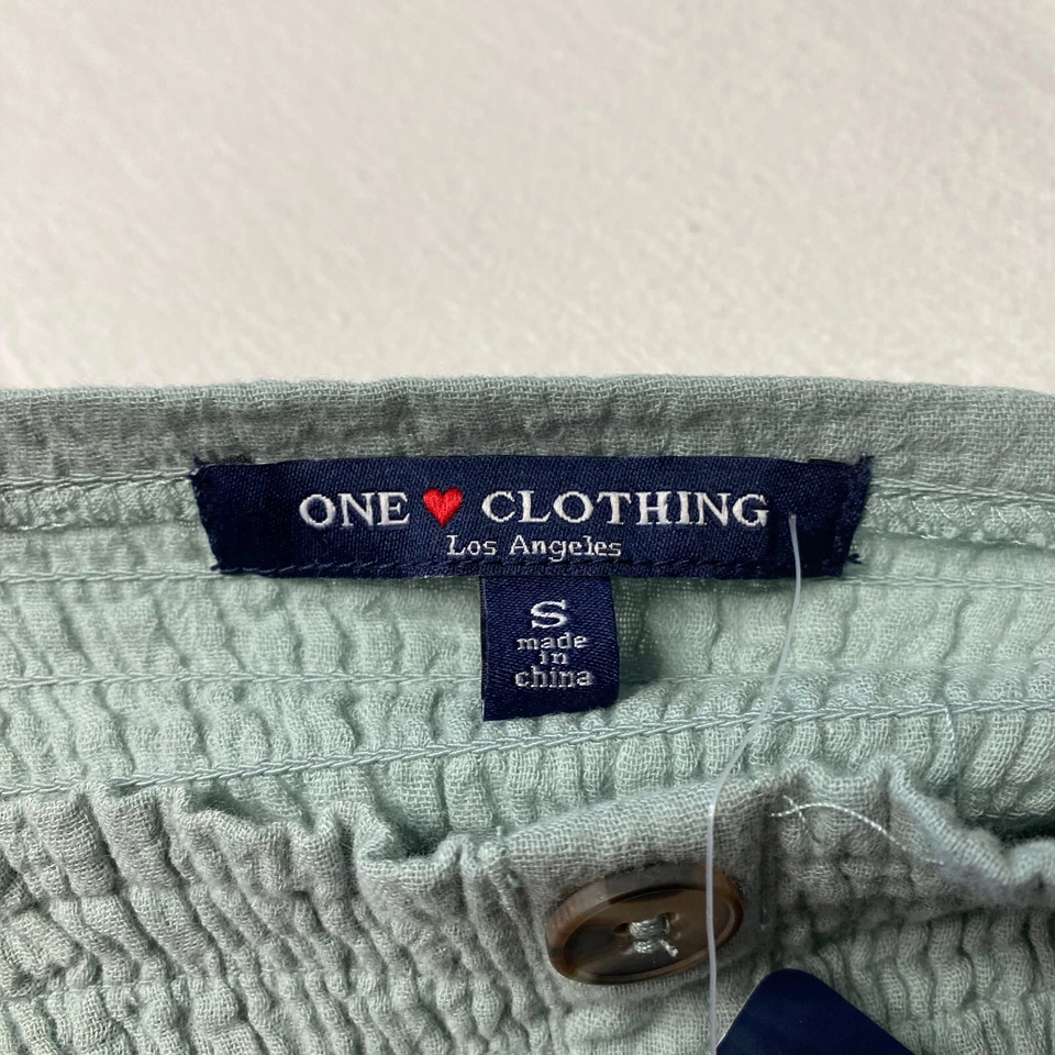 Mameluco One Clothing Juniors Talla S Espuma de Mar Verde Sin Mangas Cuello Cuadrado NUEVO Foto 3 de 4