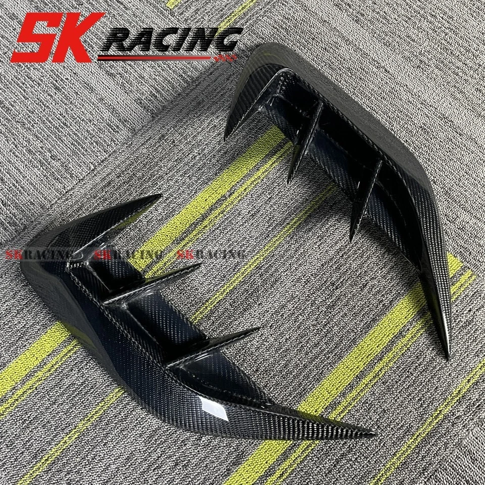 Комплекты черных/углеродных разветвителей плавников заднего бампера подходят для Lexus RX350H RX450H 2023 - Изображение 3 из 4