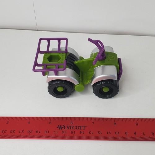 IMAGINEXT Mattel 2007 Green Purple Safari ATV FOUR 4 WHEELER Quad Toy 4.5" - Picture 2 of 8