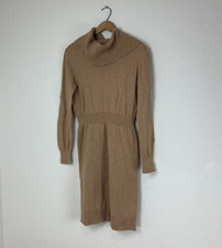Cowl Neck Camel Tan Sweater Dress Size Medium From Old Navy