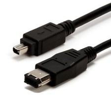 6p to 4p male FireWire Cable gold plated - male-male - 6' - 6 feet