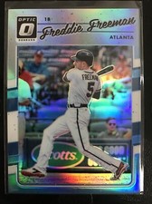 2017 Panini Donruss Optic Carolina Blue Prizm 12/50 Freddie Freeman #69 Braves
