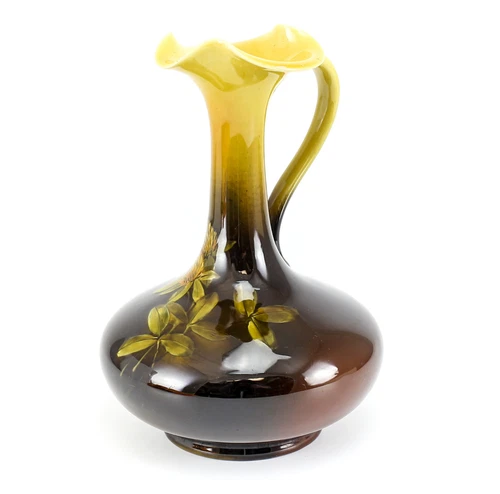 Rookwood Pottery 462D Ewer Vase, 1891 - Hand painted raised floral