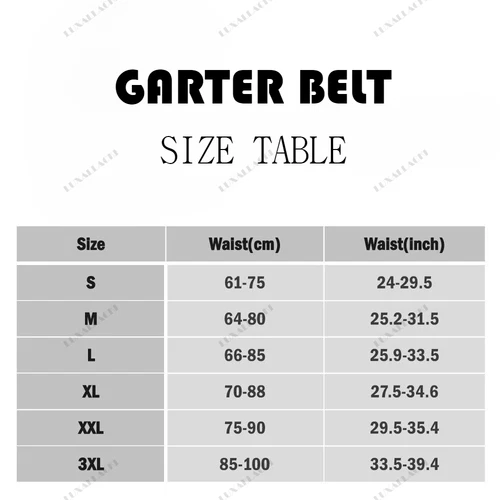 NEW Metal Clips Underwear Lingerie Plus Size Retro Classic 12 Straps Garter Belt - Picture 6 of 10