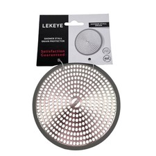 LEKEYE Shower Stall Drain Protector 4.75 In. Stainless Steel