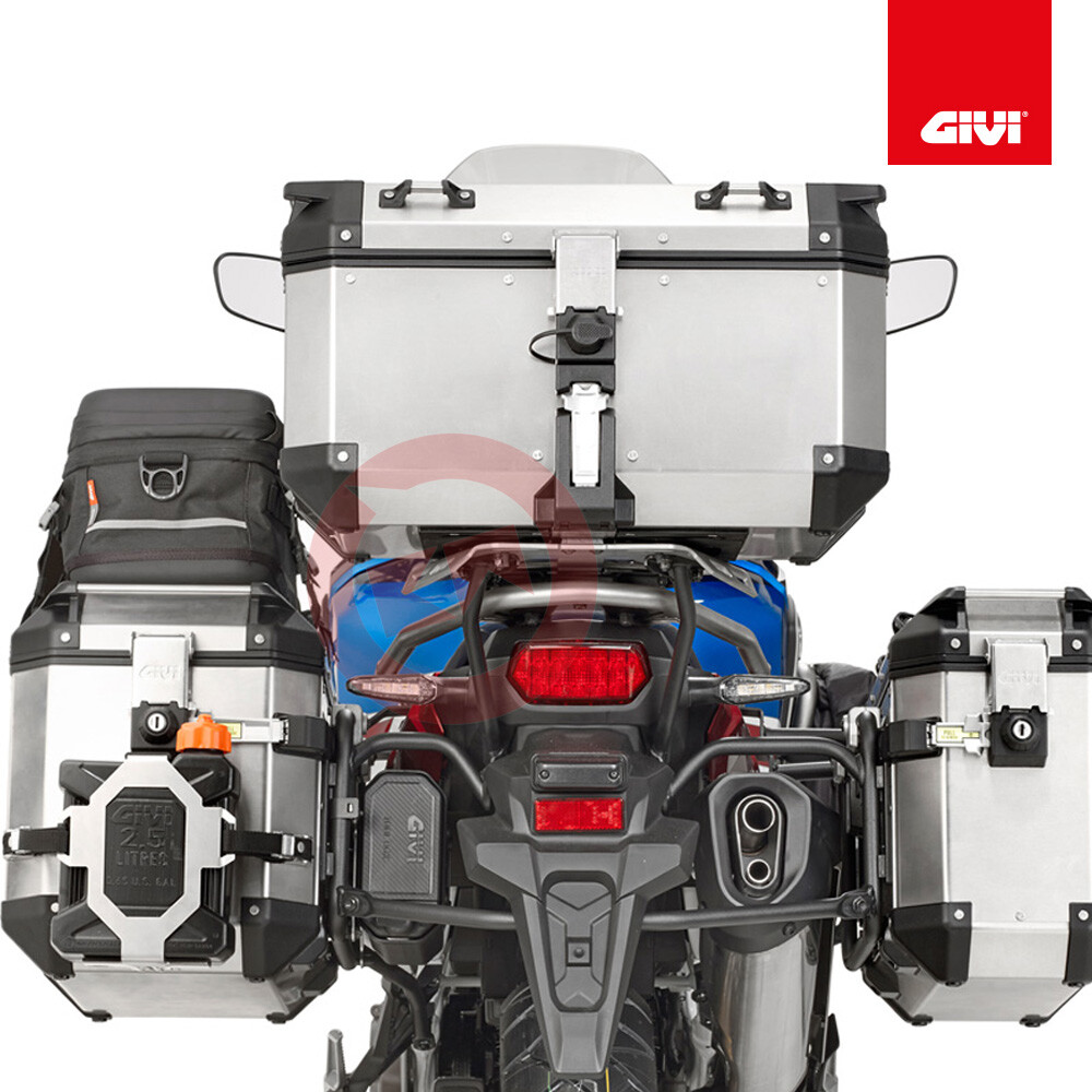 Bauletto GIVI Trekker Outback Alluminio 58lt - OBKN58A, Per Moto, Robustissimo