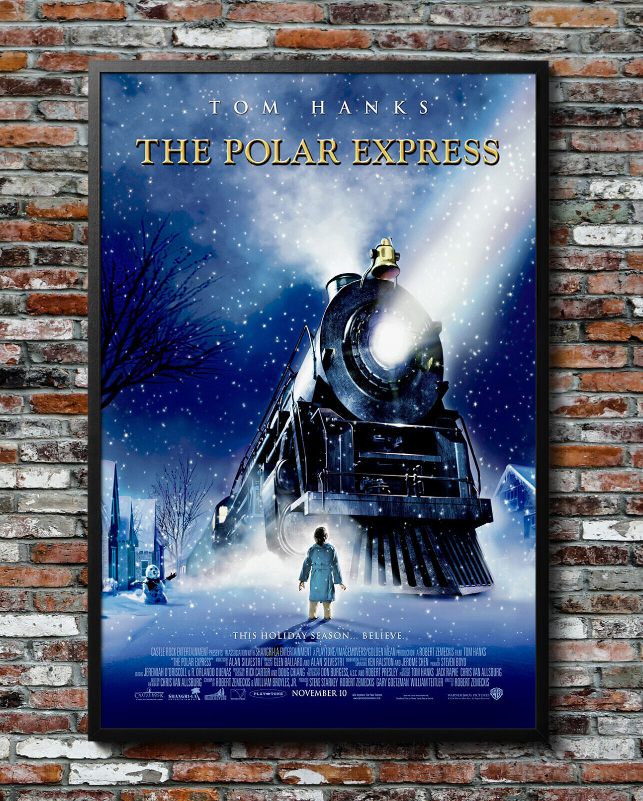 The Polar Express Tom Hanks 2004 Movie Poster 24x36 Borderless Glossy  0479