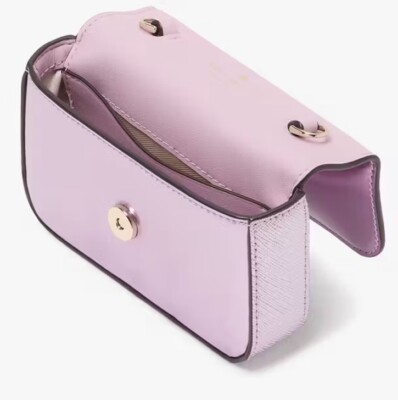Kate Spade KJ017 Kenzie Card Case Crossbody In Quartz Pink NEW | eBay