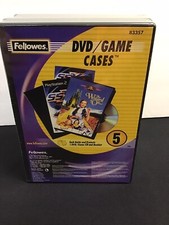 Fellowes DVD Game Cases 5 Pack  NEW IN PACKAGE 
