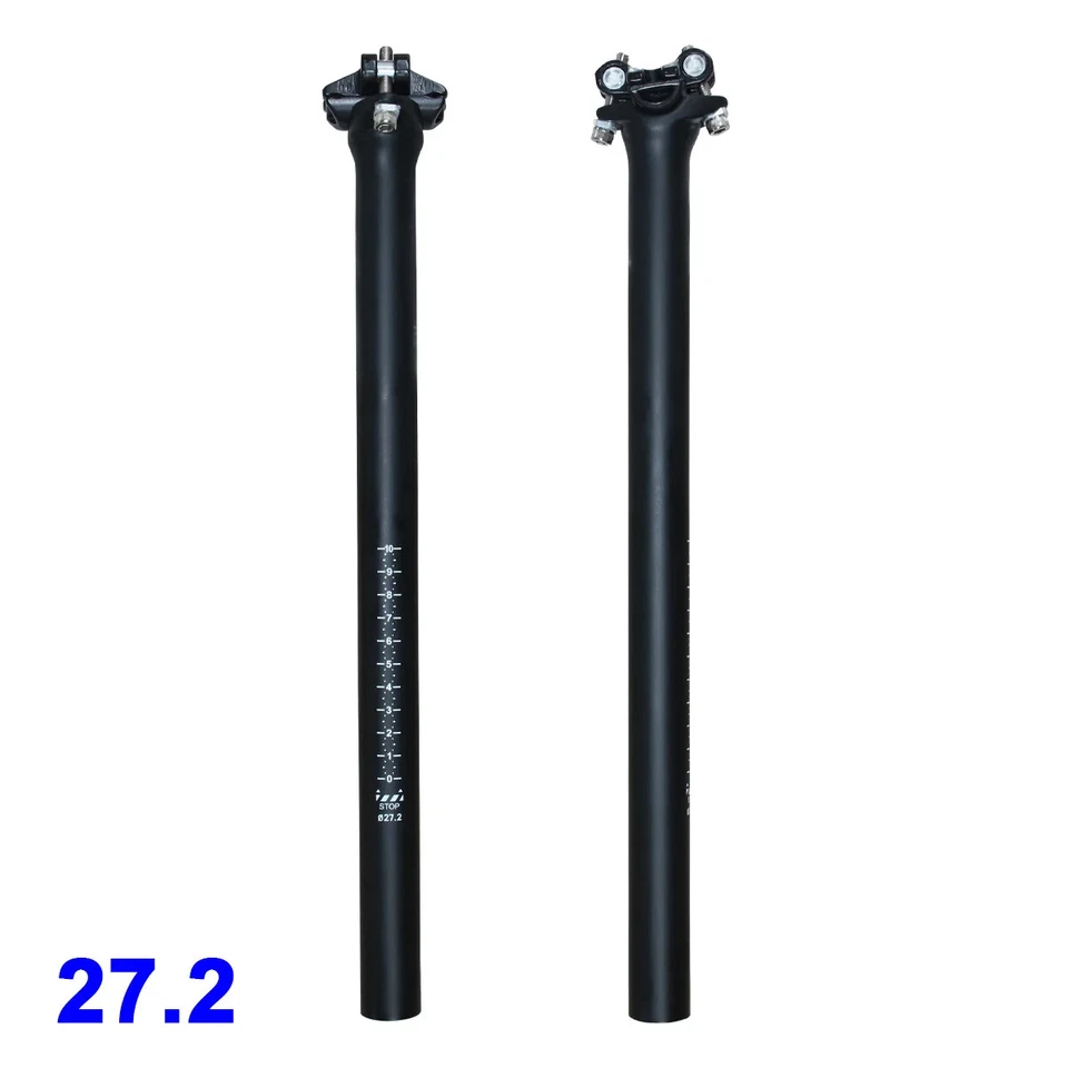 碳纤维自行车滴管座杆自行车零件哑光 27.2/31.6 * 400 毫米偏移 25 毫米 — 第 4/4 张图片