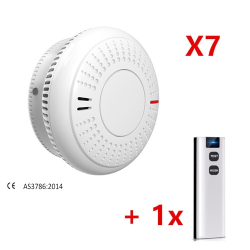 Wireless Interconnected Photoelectric Smoke Alarm Detector 10 Yr Lithium Battery - Picture 30 of 35