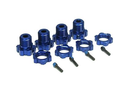 Fits Traxxas Nitro Revo 3.3 53097-3 - Splined 17mm HEX HUBS 5353X nuts summit