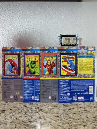 Kenner 3.75 inch Retro SpiderMan, Hulk, Captain America, Iron Man Marvel Legends - Picture 2 of 11