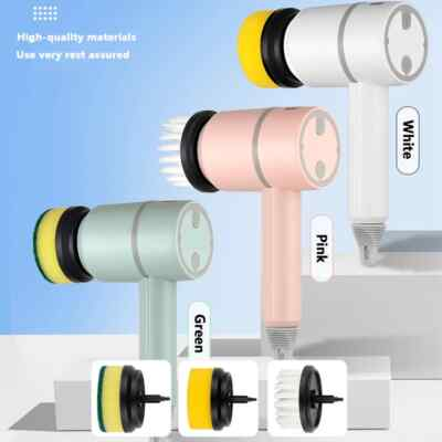 #ad 3 in 1 Electric Clean Brush Kitchen Dishwashing Home Electric Rotary Scrubber $35.09