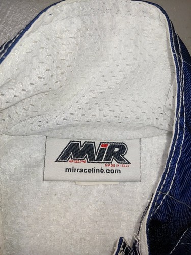 MIR Raceline Suit go kart size 50 made in Italy full Square checker minor stains - Picture 7 of 12