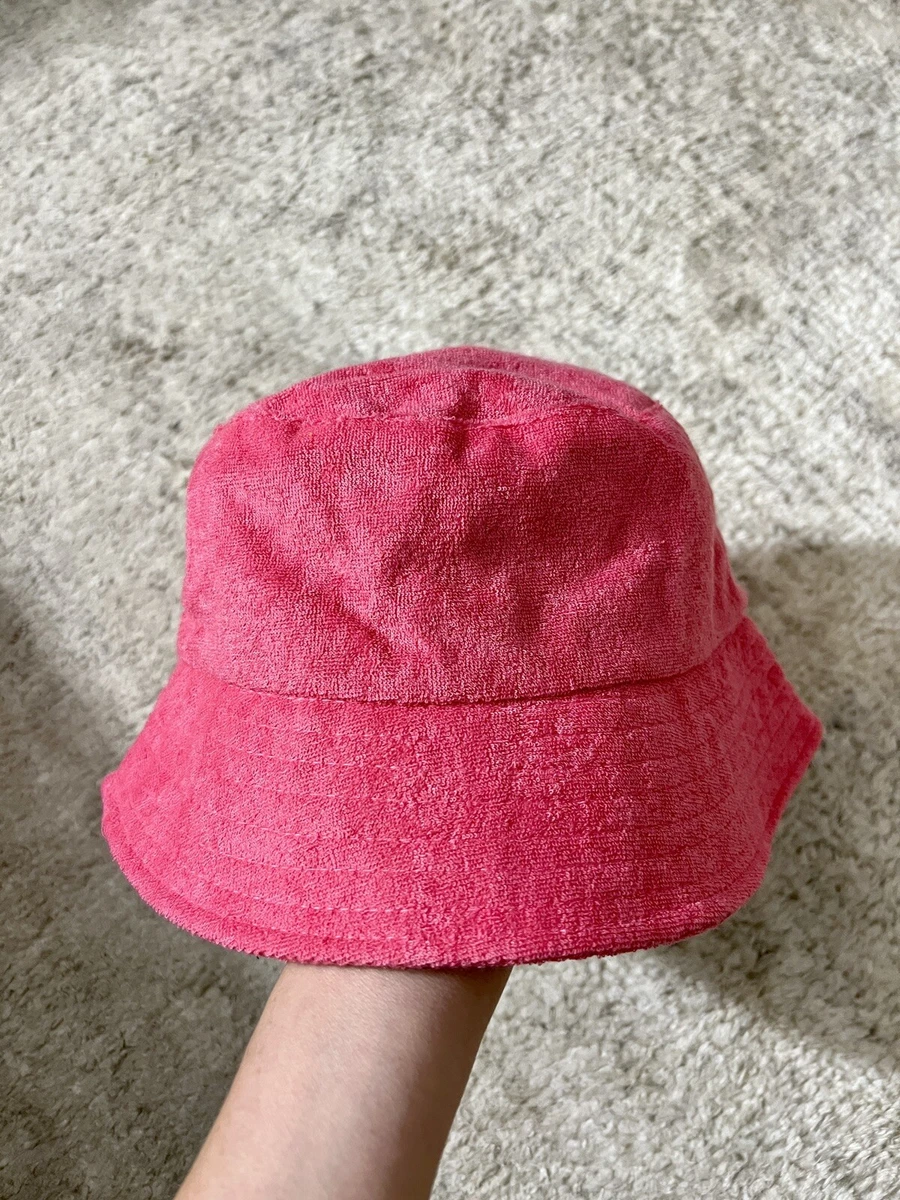 New, Terrycloth Bucket Hat Pink Small | eBay